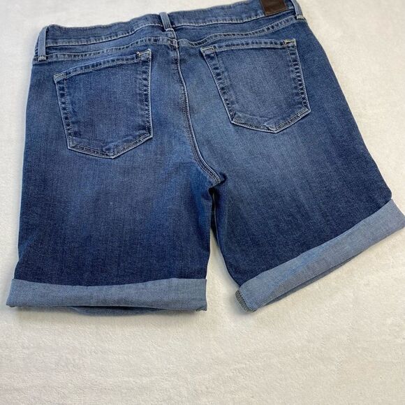 LEVEL 99 ANTHROPOLOGIE DENIM SHORTS JAIMEE BERMUDA ROLL UP HEM - Picture 5 of 12